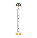 naklejka miarka wzrostu pingwinek 30 w sklepie internetowym Deco-Wall.pl