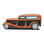 Naklejka kolorowa hot rod 38 w sklepie internetowym Deco-Wall.pl