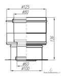 Spiroflex Adapter 60/100-80/125 JC z odskraplaczem do kotłów Junkers [SX-TDAJC6/8O] w sklepie internetowym Kociolkowo.pl