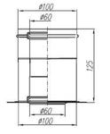 Spiroflex Adapter adapter 60/100 z odskraplaczem JK [SX-TD-AJCOB] w sklepie internetowym Kociolkowo.pl