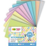 Blok wycinanka A5 Happy Color, papier kolorowy pastelowy - 10 kart w sklepie internetowym Portfele.net