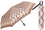 Automatyczna parasolka damska marki Parasol, beĹźawe romby w sklepie internetowym Portfele.net