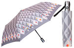 Automatyczna parasolka damska marki Parasol, szare romby w sklepie internetowym Portfele.net