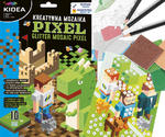 Kreatywna mozaika Pixel 5 arkuszy + kolorowanki KIDEA dla fana minecraft w sklepie internetowym Portfele.net