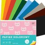 PAPIER KOLOROWY, A4, 10 KARTEK, 115G, INTERDRUK w sklepie internetowym Portfele.net