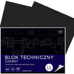 Blok techniczny INTERDRUK czarny A4 - 10 arkuszy, 170g/m2 w sklepie internetowym Portfele.net