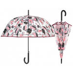 GĹÄboka parasolka damska Perletti przezroczysta w listki w sklepie internetowym Portfele.net