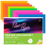 PAPIER KOLOROWY SAMOPRZYLEPNY B5, 8 NEONOWYCH KOLORĂW. 170G w sklepie internetowym Portfele.net