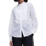 Koszulka Karl Lagerfeld KL Monogram Lace Bib Shirt W 220W1600 w sklepie internetowym e-ciuszki.com