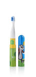 BRUSH-BABY - szczotka soniczna podróżna Go-KIDZ Electric Travel Toothbrush z naklejkami dla dzieci - z grafiką bobra w sklepie internetowym sklep.dib.com.pl