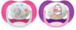 AVENT Smoczki do uspakajania Ultra Air ANIMAL Girl 2szt. 6-18m SCF080/08 w sklepie internetowym sklep.dib.com.pl