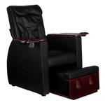 Fotel spa do pedicure z masażem pleców Azzurro 101 czarny w sklepie internetowym getfull.pl