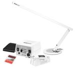 Frezarka Activ Power JD700 white + lampka na biurko Slim 20W biała w sklepie internetowym getfull.pl