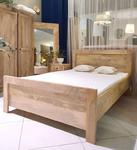 Drewniane jasne łóżko 160x200 z drewna mango w sklepie internetowym CudneMeble