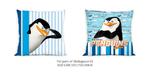 Poszewka bawełniana 40x40 F Pingwiny z Madagaskaru PG 02 Faro w sklepie internetowym Karo.waw.pl