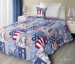 Narzuta na łóżko 170x210 West USA flaga Statua patchwork Eurofirany w sklepie internetowym Karo.waw.pl