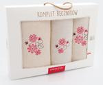 Komplet ręczników w pudełku 3 szt Kwiat porcelanowy Ekri K1-5722 Zwoltex w sklepie internetowym Karo.waw.pl