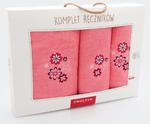 Komplet ręczników w pudełku 3 szt Kwiat porcelanowy Róż łososiowy 5299 Zwoltex w sklepie internetowym Karo.waw.pl