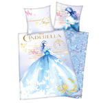 Pościel bawełniana 135x200 Kopciuszek 7566 Cinderella Disney poszewka 80x80 w sklepie internetowym Karo.waw.pl