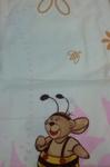 Pościel flanelowa 90x120 kremowa różowa Miś miodek kostium pszczółki niska cena w sklepie internetowym Karo.waw.pl