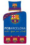 Pościel bawełniana 140x200 FC Barcelona 8380 Herb Barca poszewka 70x90 w sklepie internetowym Karo.waw.pl