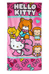 Ręcznik plażowy 70x140 Hello Kitty Kotek 2854 różowy dziecięcy w sklepie internetowym Karo.waw.pl