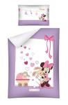 Pościel bawełniana 100x135 Myszka Mini 1649 Minnie Mouse STC 15 B do łóżeczka w sklepie internetowym Karo.waw.pl