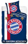 Pościel bawełniana 160x200 Bayern Monachium logo granatowa piłkarska 1292 w sklepie internetowym Karo.waw.pl