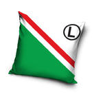 Poduszka 40x40 C 3D Legia Warszawa 8274 mikrofibra Logo biała zielona 171006 w sklepie internetowym Karo.waw.pl