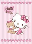 Koc akrylowy 80x110 Hello Kitty Miś HK02B BAJKI w sklepie internetowym Karo.waw.pl