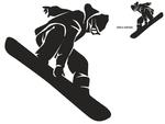 naklejka na ścianę snowboard 1 naklejka na ścianę w sklepie internetowym Naklej-To