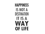 naklejka na ścianę Happiness is not a destination naklejka na ścianę w sklepie internetowym Naklej-To