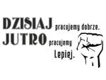 naklejka Dzisiaj pracujemy dobrze. Jutro pracujemy lepiej. 2 naklejka na ścianę w sklepie internetowym Naklej-To