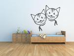 naklejka dekoracyjna kotki dwa naklejka na ścianę w sklepie internetowym Naklej-To