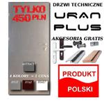 Drzwi techniczne stalowe URAN plus INOX w sklepie internetowym dd-company.pl
