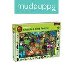 Puzzle szukaj i znajdź - puzzle obserwacyjne Las tropikalny 64 elementy 4+, Mudpuppy w sklepie internetowym MądreSzkraby