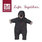 Kombinezon zimowy ocieplany z kapturem dla niemowlaka 6 - 12 m, Combi T-ZIP 6-12m Heather Grey Red Castle w sklepie internetowym MądreSzkraby