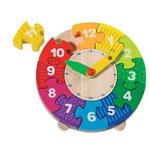 Drewniany zegar do nauki godzin - układanka, puzzle "która godzina", GOKI w sklepie internetowym MądreSzkraby