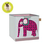 Pudełko na zabawki - pudło do przechowywania zabawek w pokoju dziecka Wildlife Słoń, Lassig - Słoń w sklepie internetowym MądreSzkraby