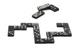 Gra domino - klasyczne, czarno białe domino, gra towarzyska, DJECO DJ05229 w sklepie internetowym MądreSzkraby
