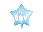 Balon foliowy "It's a boy" na baby shower gwiazda niebieska 48cm w sklepie internetowym karnatka.pl