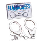 Duże metalowe kajdanki z kluczykiem Large Metal Handcuffs With Keys w sklepie internetowym Erogaget