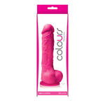 COLOURS PLEASURES SMALL PINK dildo penis z jądrami i przyssawką Dildo penis z jądrami i przyssawką w sklepie internetowym Erogaget