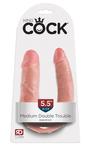 King Cock U-Shaped Medium Podwójne dildo King Cock U-Shaped Medium Double Trouble w sklepie internetowym Erogaget