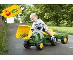 ROLLY TOYS TRAKTOR Z PRZYCZEPĄ I ŁYŻKĄ KID JOHN DEERE 2-5 LAT 023110 w sklepie internetowym e-zabawkowo.pl