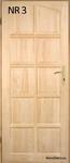 Drzwi wewnętrzne sosnowe drewniane nr 3 60/70/80/90 w sklepie internetowym Homedoors.eu 