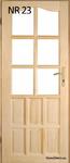 Drzwi wewnętrzne sosnowe drewniane nr 23 60/70/80/90 w sklepie internetowym Homedoors.eu 