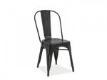 Krzesło LOFT czarne mat w sklepie internetowym Mobler.com.pl