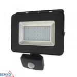 NAÃÂWIETLACZ LED SMD LOFOT 20W 6000K 1800LM IP65 CZARNY CZ. PIR w sklepie internetowym CSEiE.com.pl