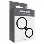 Pierścień- Me You Us Dual Ring Cock Ring Black w sklepie internetowym eRozkosz.pl